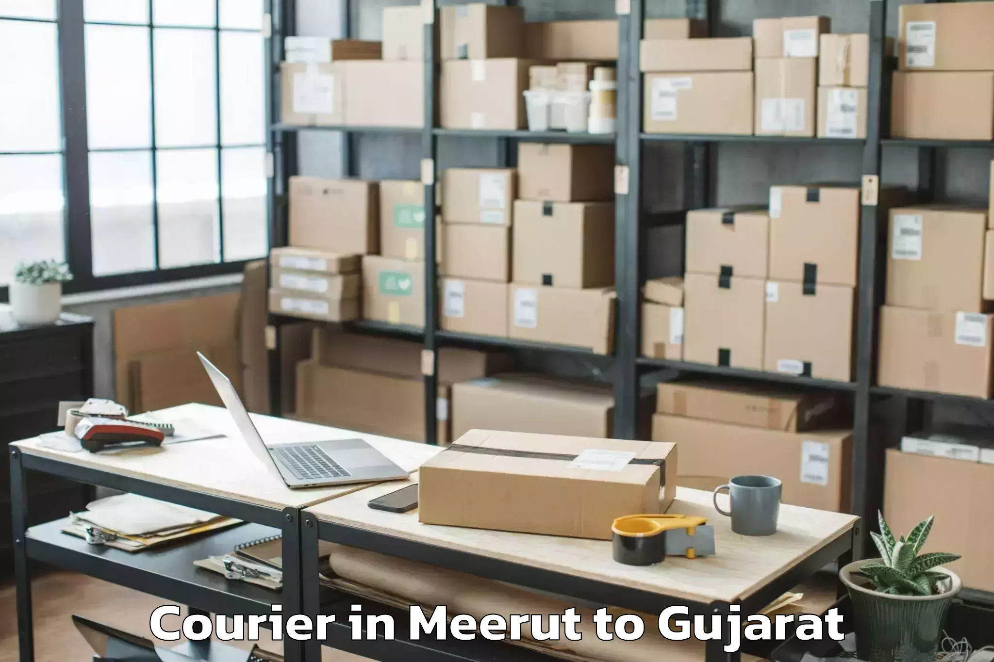 Easy Meerut to Vanthli Courier Booking